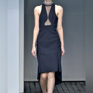 NWOT DION LEE 2015 Runway dress black size US 4